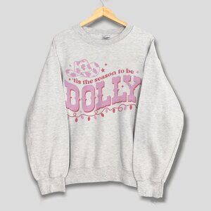 Tis The Season To Be Dolly Unisex Crewneck Sweatshirt, Dolly Shirt For Men Women